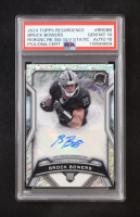 Brock Bowers 2024 Topps Resurgence Resurgence Rookie Signatures Silver Static #RRSBB RC (PSA 10 | Autograph Graded 10) at PristineAuction.com