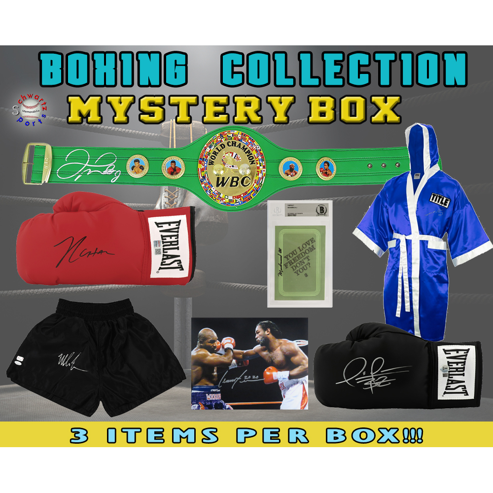 Boxing Collection Autographed Mystery Box - Series 20 (Limited to 100) (3 Boxing Signed Items Per Box!!) – Schwartz Sports at PristineAuction.com