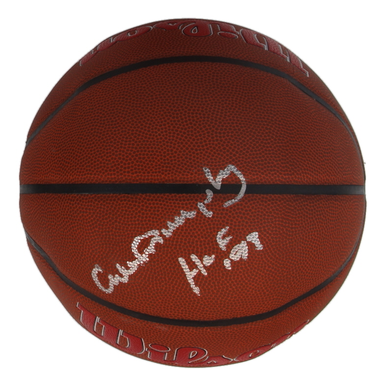 Calvin Murphy Signed Rockets Logo NBA Basketball Inscribed "HOF '93" (JSA) at PristineAuction.com Calvin Murphy Signed Rockets Logo NBA Basketball Inscribed "HOF '93" (JSA) at PristineAuction.com