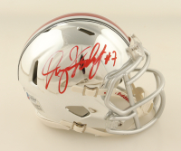 Dwayne Haskins Signed Ohio State Buckeyes Chrome Speed Mini Helmet (Beckett) at PristineAuction.com
