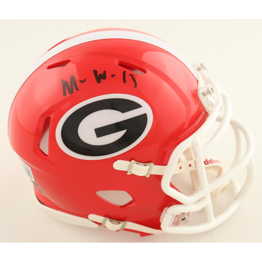 Mykel Williams Signed Georgia Bulldogs Speed Mini Helmet (Beckett) at PristineAuction.com