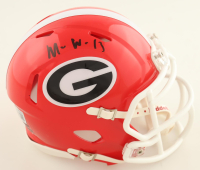 Mykel Williams Signed Georgia Bulldogs Speed Mini Helmet (Beckett) at PristineAuction.com