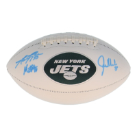 Joe Klecko, Mark Gastineau, Marty Lyons, & Abdul Salaam Signed Jets Logo Football (JSA) at PristineAuction.com
