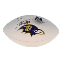 Isaiah Likely Signed Ravens Logo Football (Beckett) at PristineAuction.com