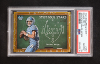 Drake Maye 2023 Bowman's Best University Studious Stars Gold Refractors #SS2 RC #22/50 (PSA 10) at PristineAuction.com