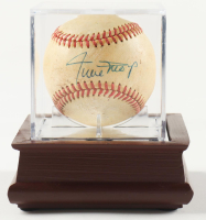 Willie Mays Signed ONL Baseball with Display Case (PSA) at PristineAuction.com