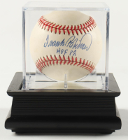 Frank Robinson Signed OAL Baseball with Display Case Inscribed "HOF 82" (PSA) at PristineAuction.com