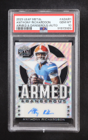 Anthony Richardson 2023 Leaf Metal Draft Armed & Dangerous Auto #AD-AR1 RC #27/30 (PSA 10) at PristineAuction.com
