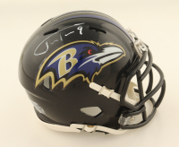 Justin Tucker Signed Ravens Speed Mini Helmet (Beckett) at PristineAuction.com