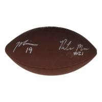 Marvin Mims & Riley Moss Signed NFL Football (Beckett) at PristineAuction.com