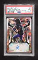 Quentin Johnston 2023 Leaf Metal Autograph-Pigskin Crystal #BA-QJ1 RC #3/5 (PSA 9) at PristineAuction.com