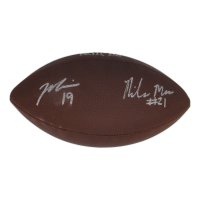 Marvin Mims & Riley Moss Signed NFL Football (Beckett) at PristineAuction.com