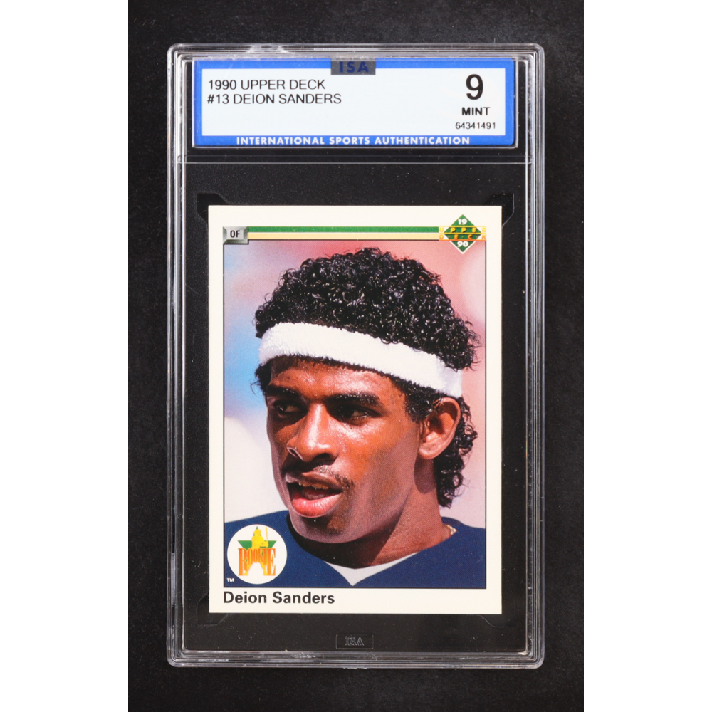 Deion Sanders 1990 Upper Deck #13 (ISA 9) at PristineAuction.com
