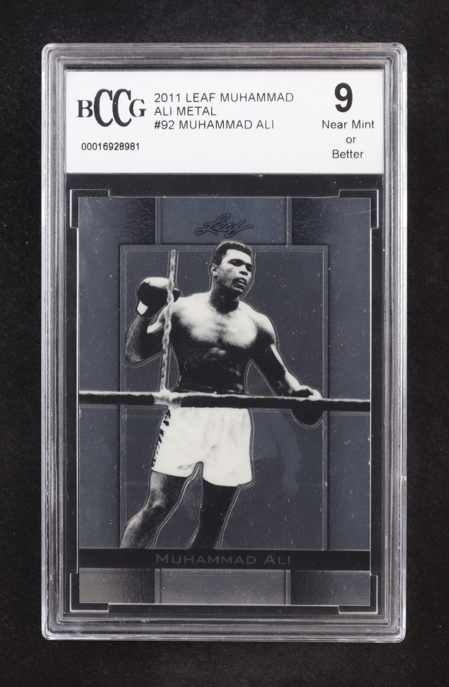Muhammad Ali 2011 Leaf Muhammad Ali Metal #92 (BCCG 9) at PristineAuction.com Muhammad Ali 2011 Leaf Muhammad Ali Metal #92 (BCCG 9) at PristineAuction.com