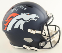 Pat Bryant Signed Broncos Full-Size Alternate Speed Replica Helmet (Beckett) at PristineAuction.com