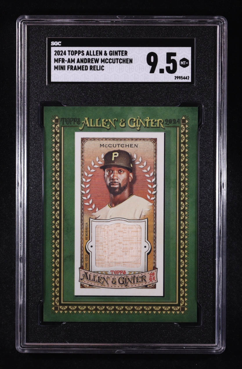 Andrew McCutchen 2024 Topps Allen and Ginter Mini Framed Relics #MFRAM (SGC 9.5) at PristineAuction.com Andrew McCutchen 2024 Topps Allen and Ginter Mini Framed Relics #MFRAM (SGC 9.5) at PristineAuction.com