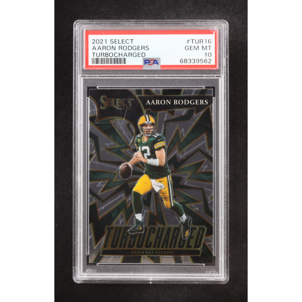 Aaron Rodgers 2021 Select Turbocharged #16 (PSA 10) at PristineAuction.com
