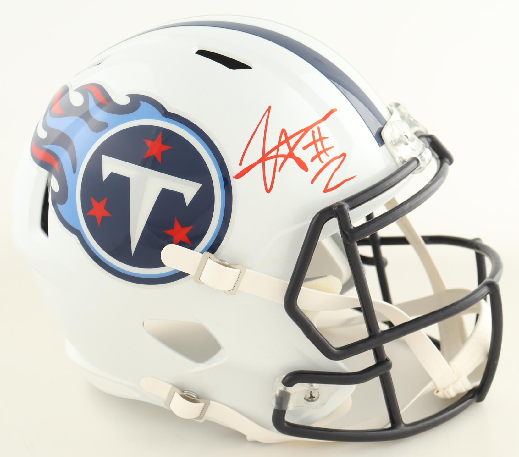Tyjae Spears Signed Titans Full-Size Speed Helmet (JSA) at PristineAuction.com Tyjae Spears Signed Titans Full-Size Speed Helmet (JSA) at PristineAuction.com