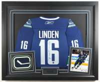 Trevor Linden Signed Canucks Custom Framed Jersey Display (JSA) at PristineAuction.com