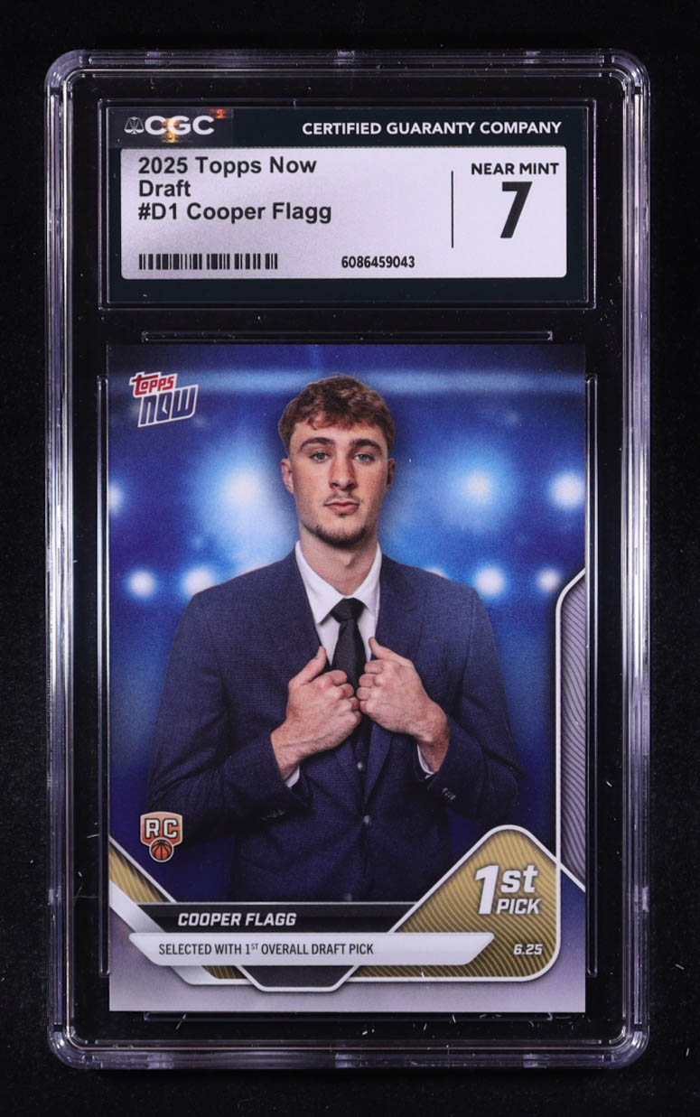 Cooper Flagg 2025-26 Topps Now #D1 RC (CGC 7) at PristineAuction.com Cooper Flagg 2025-26 Topps Now #D1 RC (CGC 7) at PristineAuction.com