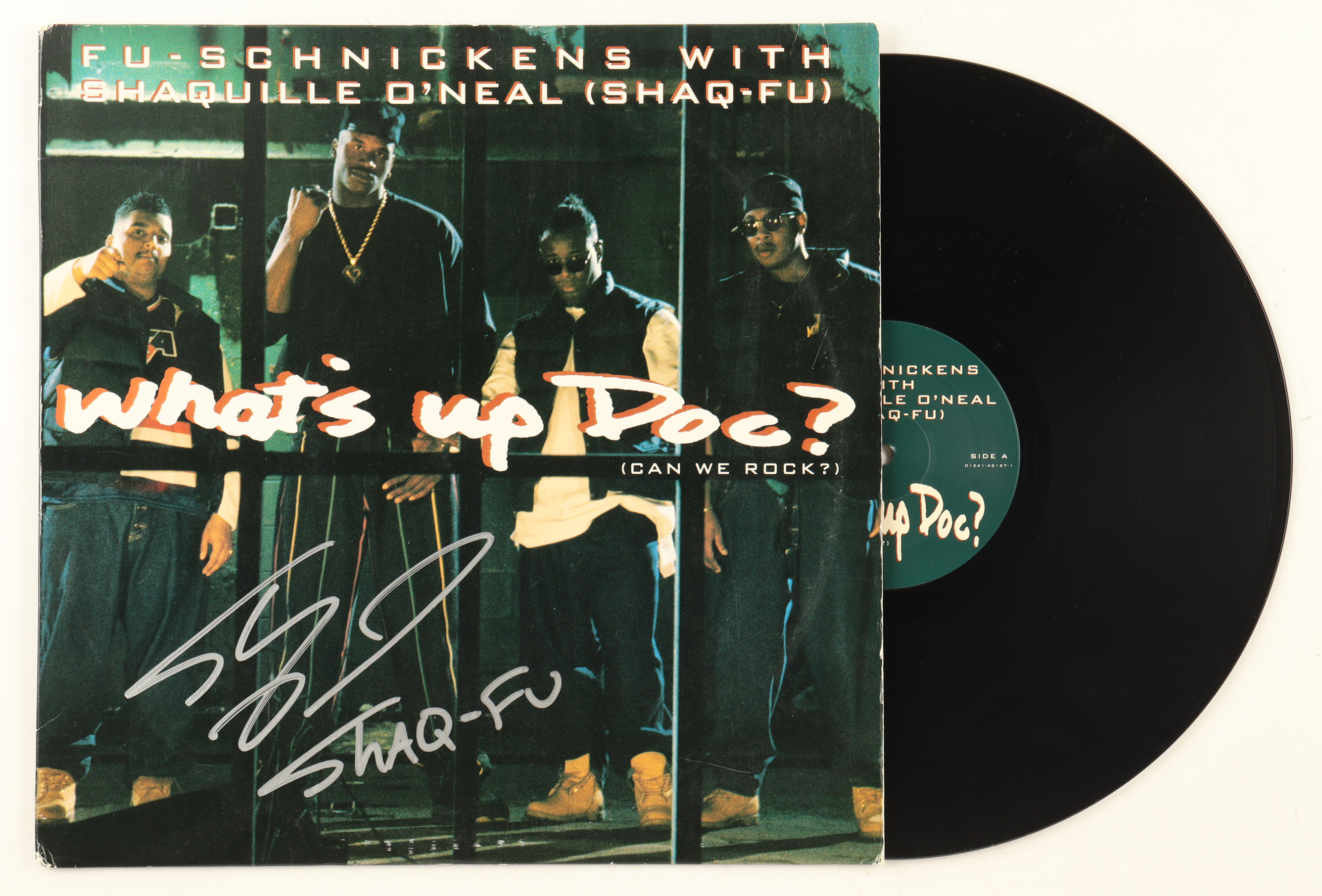 Shaquille O'Neal Signed "What's Up Doc? (Can We Rock)" Vinyl Record Album (JSA) at PristineAuction.com Shaquille O'Neal Signed "What's Up Doc? (Can We Rock)" Vinyl Record Album (JSA) at PristineAuction.com