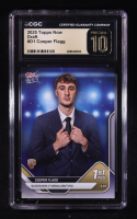 Cooper Flagg 2025-26 Topps Now #D1 RC (CGC 10 | Pristine Black Label) at PristineAuction.com