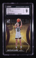 Caitlin Clark 2024 Panini Caitlin Clark Collection Donruss Raining 3's Dots #R1 RC (CGC 9) at PristineAuction.com