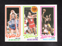 Jan Van Breda Kolff #162 / Julius Erving #174 TL / Magic Johnson #139 1980-81 Topps #146 at PristineAuction.com