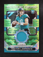 Trevor Lawrence 2021 Panini Prizm Rookie Gear Neon Green Pulsar #1 RC at PristineAuction.com