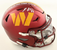 Jaylin Lane Signed Commanders Mid-Size SpeedFlex Helmet with Visor Inscribed "Living in the FAST LANE" (Beckett) at PristineAuction.com