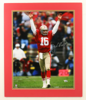 Joe Montana Signed 49ers Custom Matted Photo Display (Fanatics) at PristineAuction.com