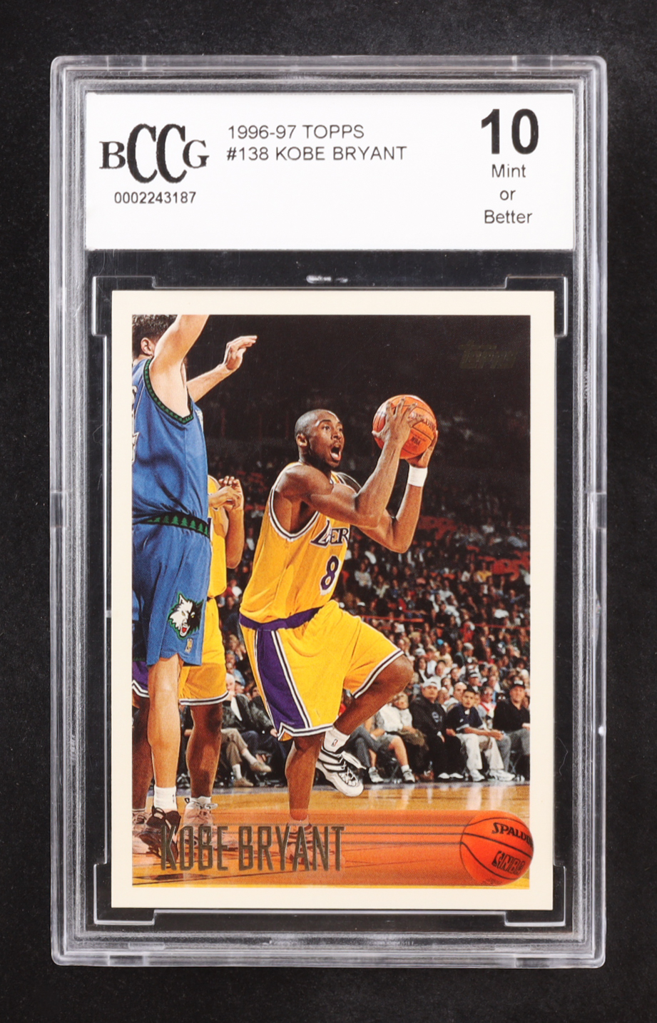 Kobe Bryant 1996-97 Topps #138 RC (BCCG 10) at PristineAuction.com Kobe Bryant 1996-97 Topps #138 RC (BCCG 10) at PristineAuction.com
