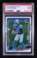 Jahmyr Gibbs 2023 Donruss Optic #236 RR RC (PSA 9) at PristineAuction.com