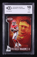 Patrick Mahomes II 2019 Sage Aspire Red #ASPPM1 (BCCG 10) at PristineAuction.com