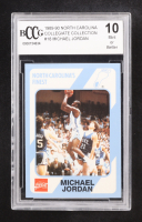 Michael Jordan 1989-90 North Carolina Collegiate Collection #18 (BCCG 10) at PristineAuction.com
