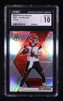 Joe Burrow 2020 Panini Mosaic Silver #201 RC (CGC 10) at PristineAuction.com