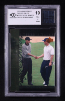 Tiger Woods 2001 Upper Deck Tiger's Tales Tiger Worn Shirt #TT30 RC (BCCG 10) at PristineAuction.com