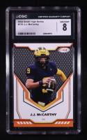 J.J. McCarthy 2024 SAGE High Series #135 RC (CGC 8) at PristineAuction.com