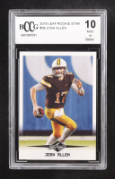 Josh Allen 2018 Leaf Rookie Star #08 RC (BCCG 10) at PristineAuction.com