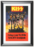 1976 KISS Custom Framed Concert Poster at PristineAuction.com