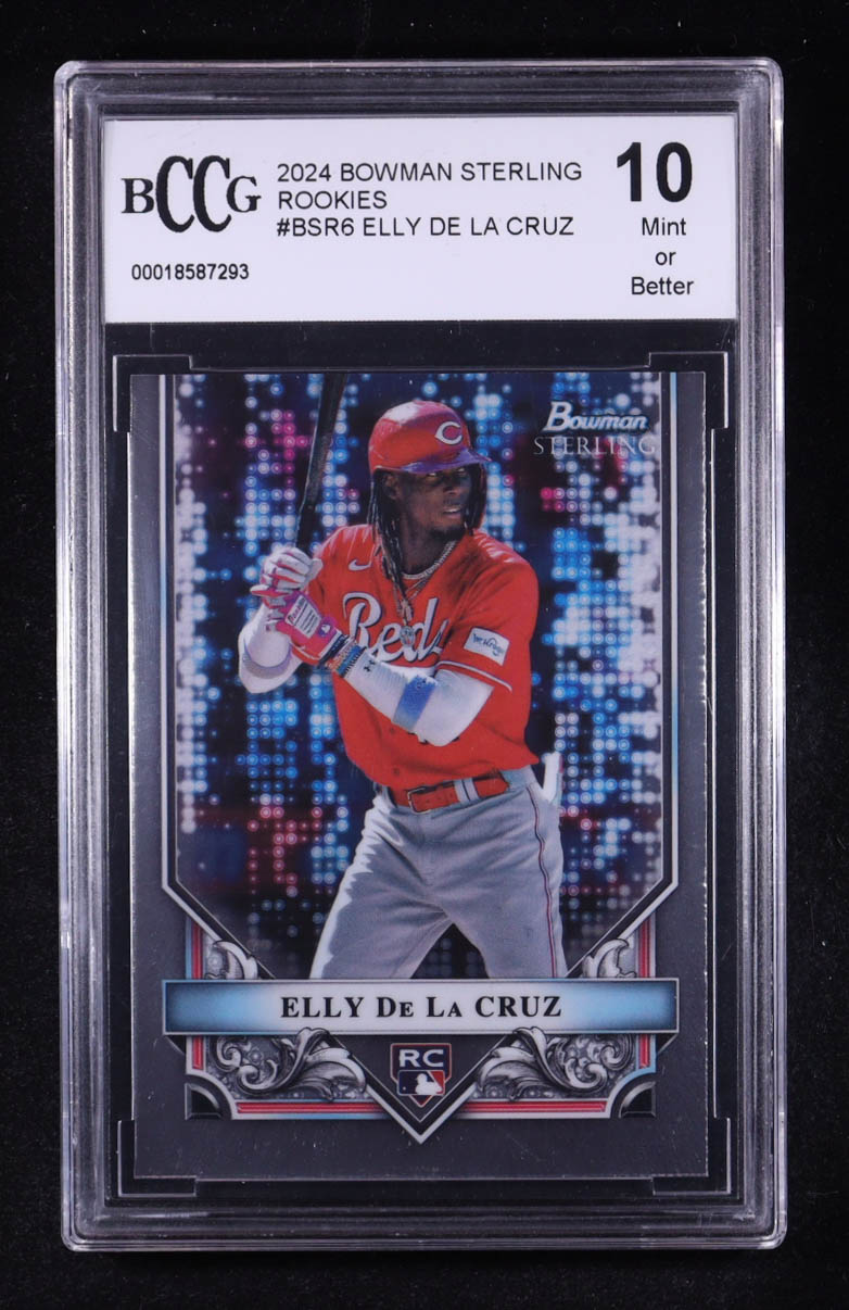 Elly De La Cruz 2024 Bowman Sterling #BSR6 RC (BCCG 10) at PristineAuction.com Elly De La Cruz 2024 Bowman Sterling #BSR6 RC (BCCG 10) at PristineAuction.com