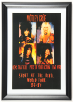1983 Motley Crue Custom Framed Concert Poster at PristineAuction.com