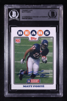 Matt Forte Signed Sticker on 2008 Topps Kickoff #188 RC (BGS) at PristineAuction.com