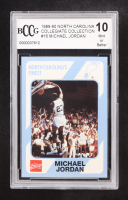 Michael Jordan 1989-90 North Carolina Collegiate Collection #16 (BCCG 10) at PristineAuction.com