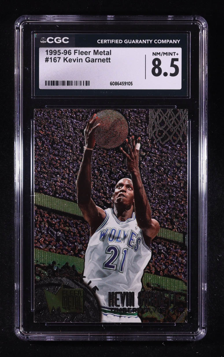 Kevin Garnett 1995-96 Metal #167 RC (CGC 8.5) at PristineAuction.com Kevin Garnett 1995-96 Metal #167 RC (CGC 8.5) at PristineAuction.com