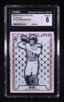 Bo Nix 2024 Panini Phoenix Contours #10 RC (CGC 8) at PristineAuction.com