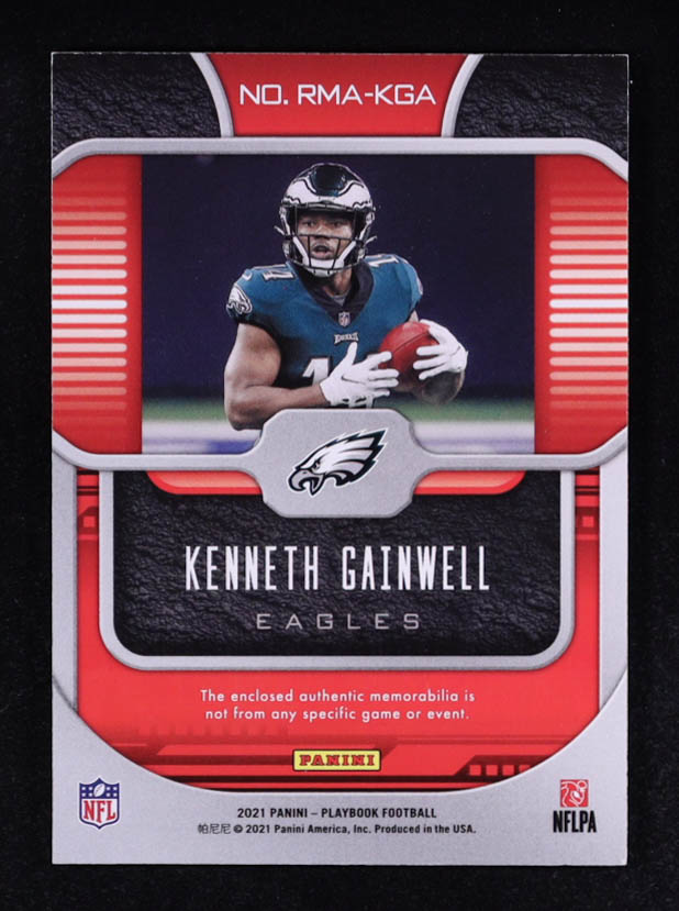 Kenneth Gainwell 2021 Panini Playbook Rookie Materials #23 RC at PristineAuction.com Kenneth Gainwell 2021 Panini Playbook Rookie Materials #23 RC at PristineAuction.com