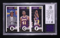 Kobe Bryant/Elden Campbell/Derek Fisher 1996-97 Upper Deck Collector's Choice L.A. Lakers Team Set #L1 RC (BCCG 10) at PristineAuction.com