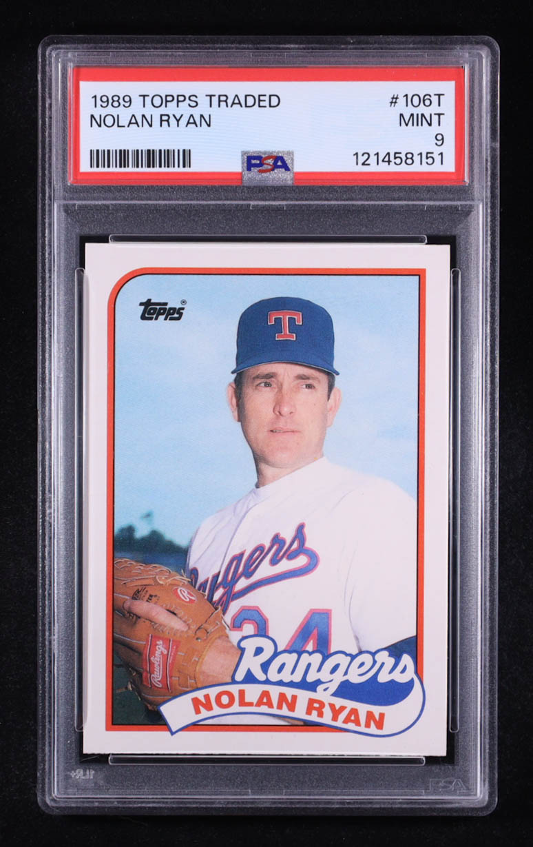 Nolan Ryan 1989 Topps Traded #106T (PSA 9) at PristineAuction.com Nolan Ryan 1989 Topps Traded #106T (PSA 9) at PristineAuction.com
