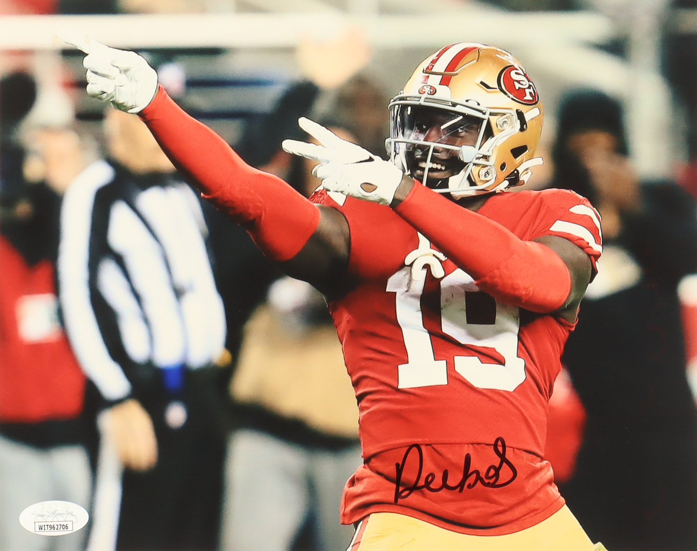 Deebo Samuel Signed 49ers 8x10 Photo (JSA) at PristineAuction.com Deebo Samuel Signed 49ers 8x10 Photo (JSA) at PristineAuction.com
